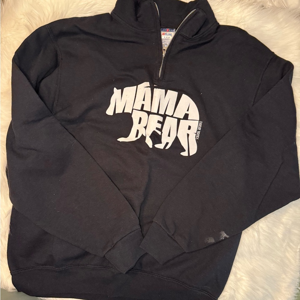 Jerzees Black 'Mama Bear' Women's Sweater